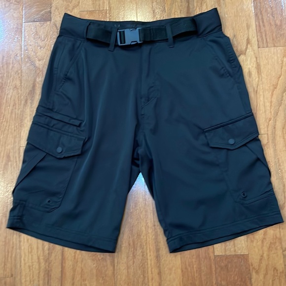 Denali Men’s Shorts Size 32 Black Cargo Shorts with Belt - Picture 1 of 13